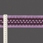 ENTREMEIO ZIG ZAG BOLINHA LOLLA 5,9cm LAVANDA/UVA 30m