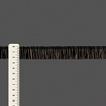 FRANJA LISA MOANA 2,3cm PRETO/CAMURÇA CLARO 10m