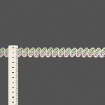 PASSAMANARIA RÚSTICA ZIG ZAG 1,9cm CRU/ROSA CLARO/VERDE PASTEL 20m