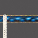 ELÁSTICO CROCHÊ 3,7cm AMARELO CLARO/AZUL JEANS/AZUL MAR/AZUL PASTEL 25m