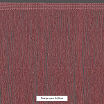 FRANJA VISCOSE 34,5cm MARROM ROSADO 10m