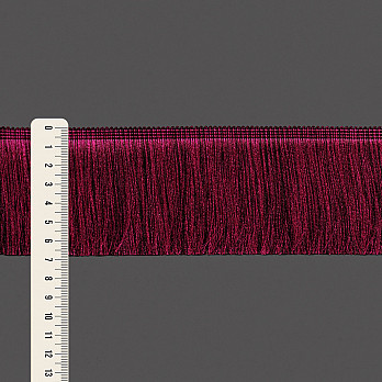 FRANJA FINA LISA 6,8cm MAGENTA/MARROM 10m