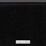 FRANJA MÉDIA LISA 39,8cm PRETO 10m