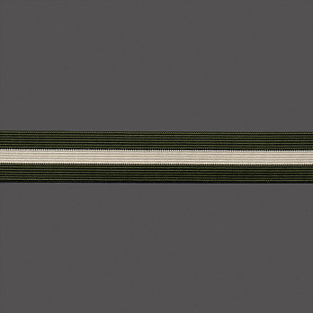 ELÁSTICO LISTRA 3,3cm VERDE/AREIA 25m