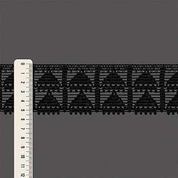 RENDA BICO ESTHER 5,5cm PRETO 30m