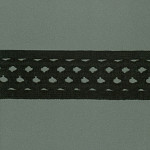 ELASTICO GRADE AVELUDADO 5,4cm PRETO 25m