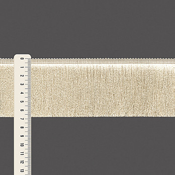 FRANJA ESPESSA LISA 6,8cm BEGE ESPECIAL 10m
