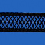 PONTO PALITO DUPLO X 3,4cm PRETO 30m