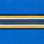 ELÁSTICO COLLEGE 5,9cm AZUL/AMARELO/SEM BENEFICIAMENTO 25m