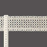ENTREMEIO CROCHÊ CLARA 6,6cm CRU 30m