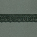 RENDA CORAÇÃO ZIG ZAG CUORE 2,6cm PRETO 30m