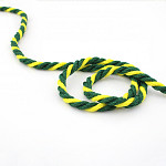 CORDÃO MÉDIO 7mm VERDE/AMARELO 30m