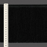 FRANJA MÉDIA LISA 16,8cm PRETO 10m