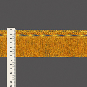 FRANJA CORAÇÃO PALITO MADELINE 6,3cm AMARELO QUEIMADO 10m