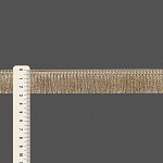 FRANJA FINA LISA 2,8cm AREIA ESCURO 10m