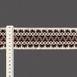 ENTREMEIO ZIG ZAG BOLINHA LOLLA 5,9cm CRU/MARROM/JUTA 30m