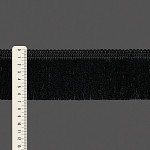 FRANJA FINA LISA 6,8cm PRETO 10m