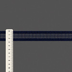 PONTO PALITO QUADRICULADO 2,7cm AZUL ESCURO 50m