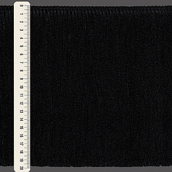 FRANJA MÉDIA LISA 19,8cm PRETO 10m
