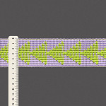 FITA RÍGIDA FORTE TRIÂNGULO 5,7cm LILÁS CLARO/VERDE LIMA 20m