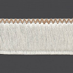 FRANJA LISA CABEÇA ZIG ZAG 10cm JUTA/CHAMPAGNE 10m