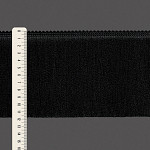 FRANJA MÉDIA LISA 11,8cm PRETO 10m