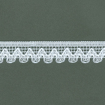 RENDA ZIG ZAG ESTREITA 2,5cm BRANCO 30m