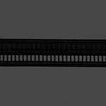 PONTO PALITO DUPLO 4cm PRETO 10m