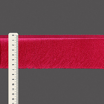 FRANJA ESPESSA LISA 6,8cm MAGENTA 10m