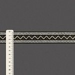 ENTREMEIO BOLINHA ZIG ZAG 3,1cm MUSGO ESCURO/SEM BENEFICIAMENTO 30m