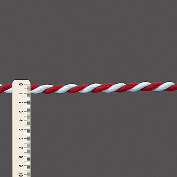 CORDÃO GROSSO 10mm VERMELHO/BRANCO 30m