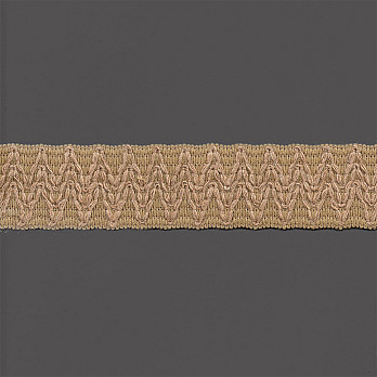 ELÁSTICO ZIG ZAG 4,6cm CEVADA/JUTA 25m