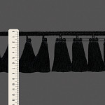 FRANJA PINGENTE 7,8cm PRETO 10m