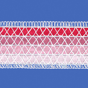 ENTREMEIO CETIM 4,5cm BRANCO/PINK 30m