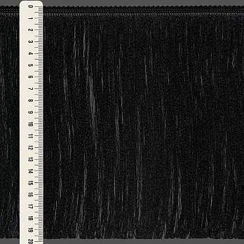 FRANJA FINA LISA 19,8cm PRETO 10m