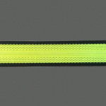 ELÁSTICO GRADE 4cm PRETO/AMARELO NEON