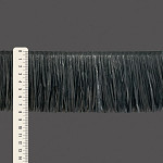 FRANJA LISA RÁFIA 7,9cm PRETO 10m