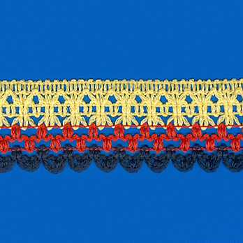 RENDA CROCHÊ 4,1cm MULTICOR 30m