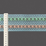 ENTREMEIO FLOR 7,6cm AZUL CLARO/VERDE PASTEL/ROSA CLARO 30m