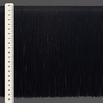 FRANJA LISA 19,8cm PRETO 10m