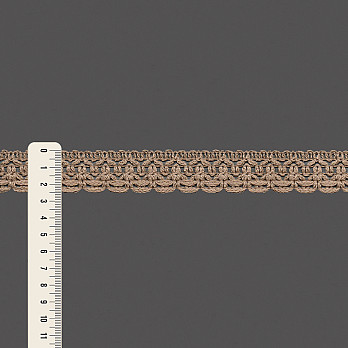 RENDA CROCHÊ FLOR 2,5cm CAMURÇA CLARO 30m