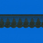 RENDA GOTINHA 2,9cm PRETO 30m