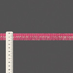 FRANJA ZIG ZAG 1,9cm ROSA/ERISEÊ BRANCO 10m