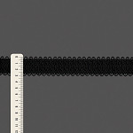 ELÁSTICO ZIG ZAG ONDULADO 3,1cm PRETO 25m