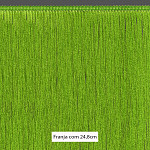 FRANJA FINA LISA 24,8cm VERDE LIMA 10m