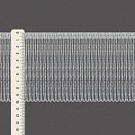 FRANJA LISA 10cm SEM BENEFICIAMENTO/PRATA 10m