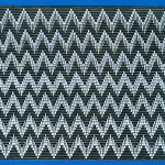 ELÁSTICO ZIG ZAG 19cm PRETO/BRANCO 25m