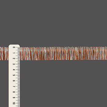 FRANJA LISA MOANA 2,3cm CHAMPAGNE/MARROM MÉDIO 10m