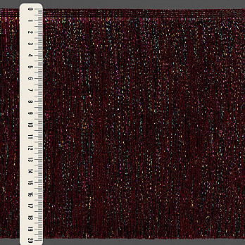 FRANJA FINA LISA 19,8cm VINHO/MULTICOR 10m