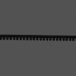 PASSAMANARIA POMPOM SIMPLES 1,5cm PRETO 20m